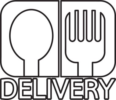 Gıda dağıtım simgesi tasarımı