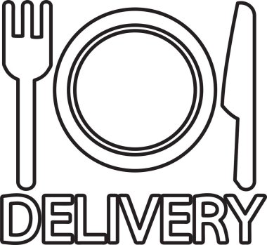 Gıda dağıtım simgesi tasarımı