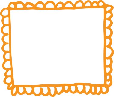 Çerçeve el çizimi işaret tasarımı