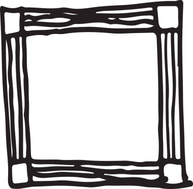 Çerçeve el çizimi işaret tasarımı