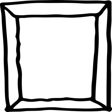 Çerçeve el çizimi işaret tasarımı