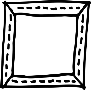 Çerçeve el çizimi işaret tasarımı