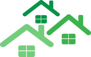 Ev simgesi emlak işareti tasarımı