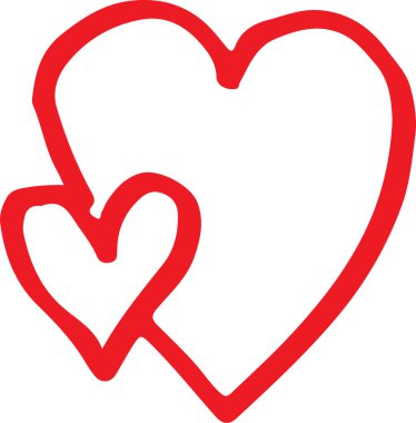 El çizimi kalp işareti tasarımı