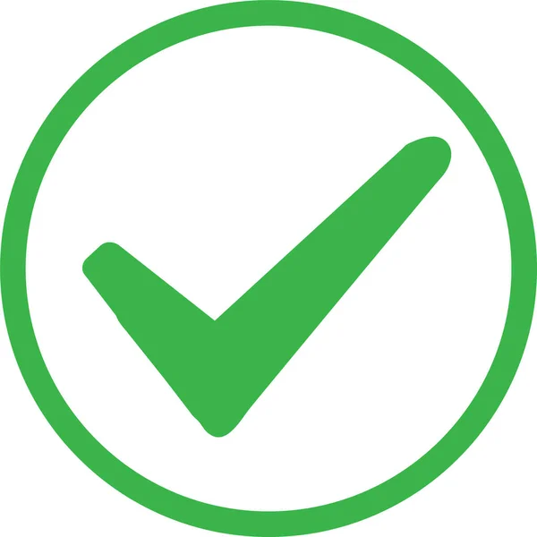 Tick Icon Approved Sign Design — 스톡 벡터