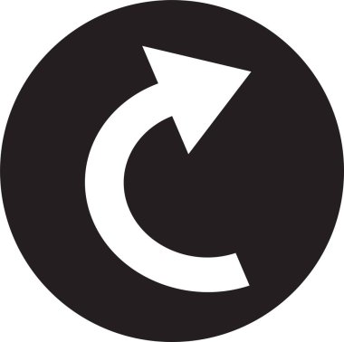 Ok simgesi işareti, basit vektör tasarımı