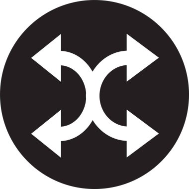 Ok simgesi işareti, basit vektör tasarımı