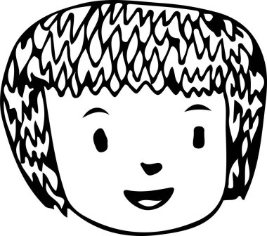 İnsanlar çizgi film simgesi tasarımı ile karşı karşıya