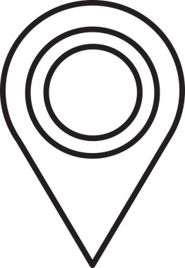 Harita işaretleyici pin simgesi işaret tasarımı