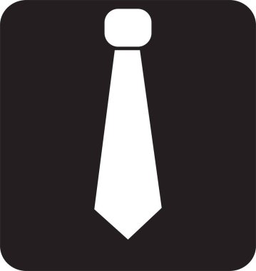 kravat simgesi illüstrasyon işareti tasarımı