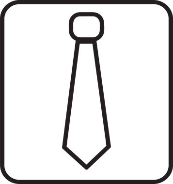 kravat simgesi illüstrasyon işareti tasarımı
