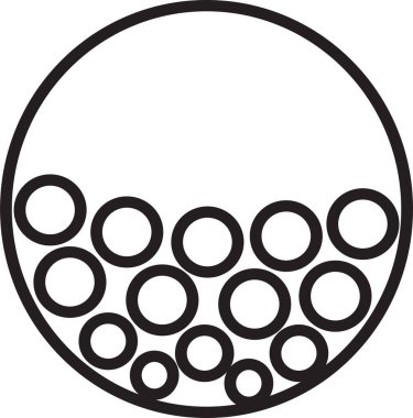 Golf Simgesi, basit vektör tasarımı