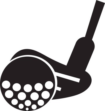 Golf Simgesi, basit vektör tasarımı