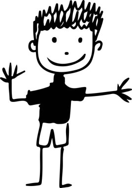 Erkek yüzü çizgi film simgesi