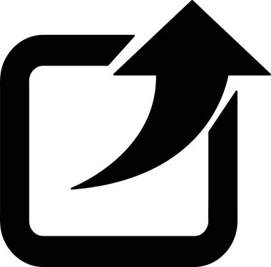 Simgeyi paylaş, basit vektör tasarımı