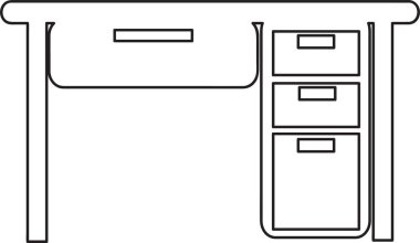 Tablo Ofisi Simgesi, basit vektör tasarımı