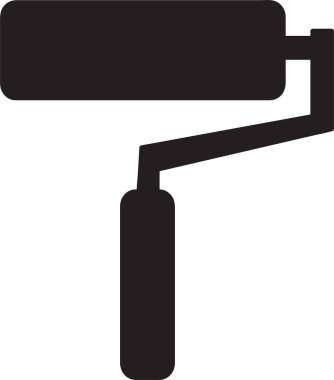 boya silindiri simgesi, basit vektör tasarımı