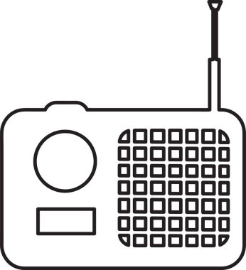 radyo simgesi, basit vektör tasarımı