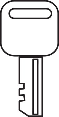 Anahtar Simgesi, basit vektör tasarımı