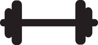 Dumbbell simgesi, basit vektör tasarımı