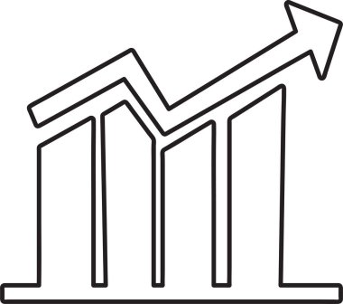 Diyagram ve grafik, basit vektör simgesi