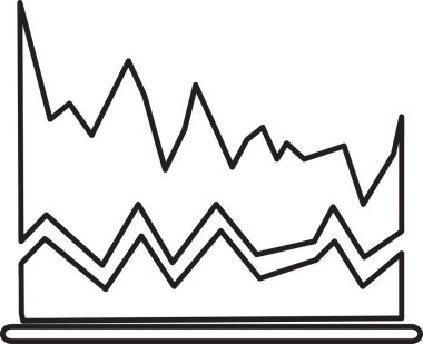 Diyagram ve grafik, basit vektör simgesi