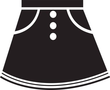 etek simgesi, basit vektör tasarımı