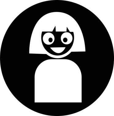 Kadın Simgesi, basit vektör tasarımı