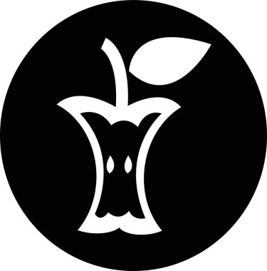 Apple simgesi, basit vektör tasarımı