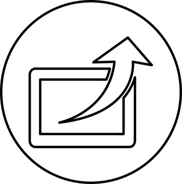 Simgeyi paylaş, basit vektör tasarımı