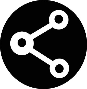 paylaşım web simgesi, basit vektör tasarımı