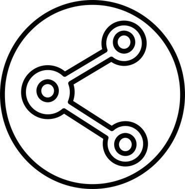 paylaşım web simgesi, basit vektör tasarımı