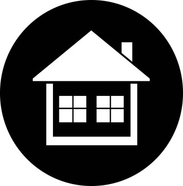 ev simgesi işareti, basit vektör tasarımı