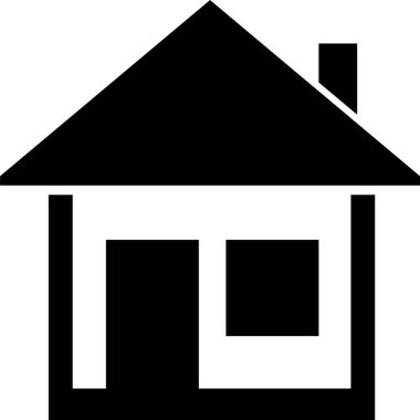 ev simgesi işareti, basit vektör tasarımı