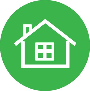 ev simgesi işareti, basit vektör tasarımı