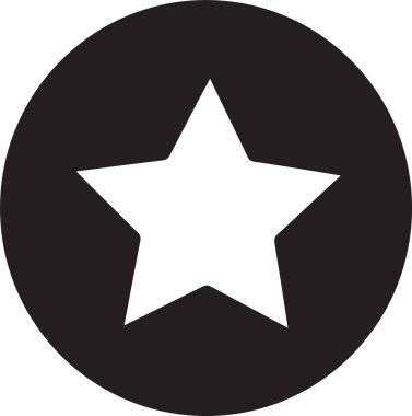 yıldız simgesi, basit vektör tasarımı