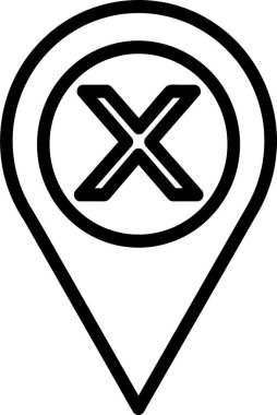 Harita işaretleyici pin simgesi