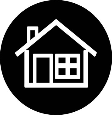 ev simgesi işareti, basit vektör tasarımı