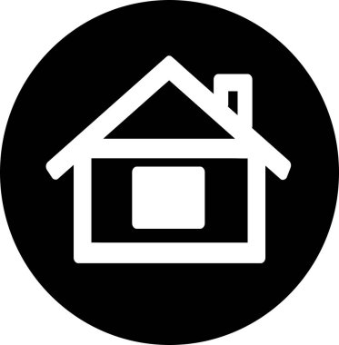 ev simgesi işareti, basit vektör tasarımı