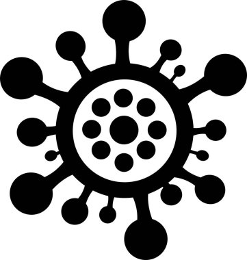 mikrop simgesi, covid19 ve coronavirus konsepti