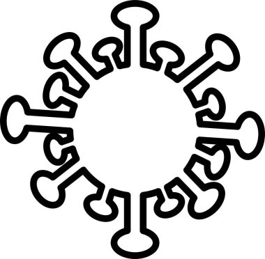 mikrop simgesi, covid19 ve coronavirus konsepti