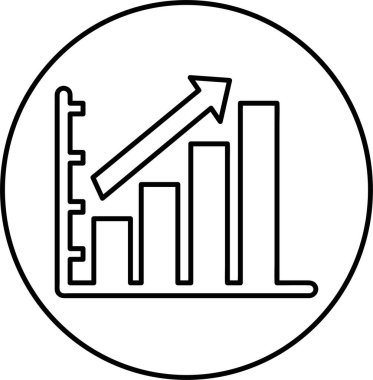 Diyagram ve grafik, basit vektör simgesi