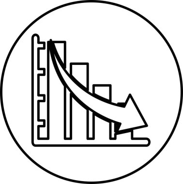 Diyagram ve grafik, basit vektör simgesi