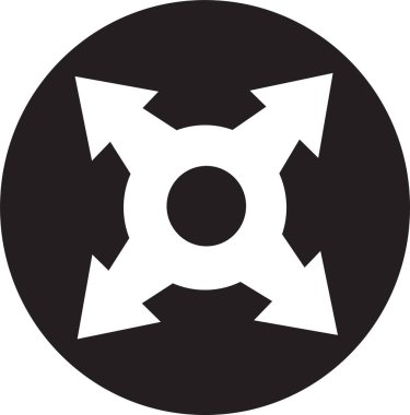 Ok işareti simgesi, basit vektör tasarımı