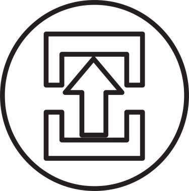 Ok işareti simgesi, basit vektör tasarımı