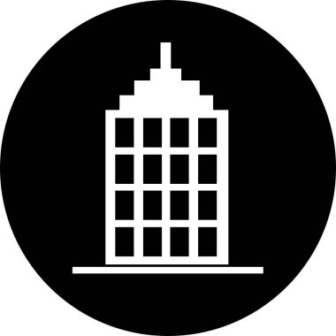 yapı simgesi işareti, basit vektör tasarımı