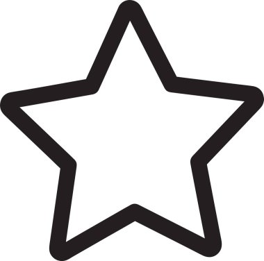 yıldız simgesi, basit vektör tasarımı