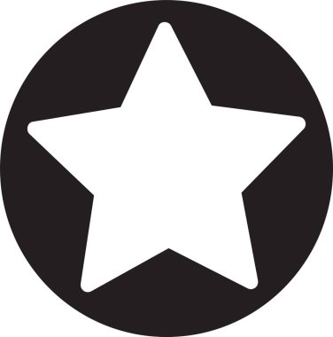 yıldız simgesi, basit vektör tasarımı