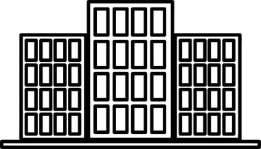 yapı simgesi işareti, basit vektör tasarımı