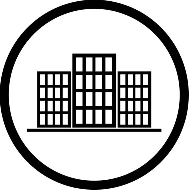 yapı simgesi işareti, basit vektör tasarımı